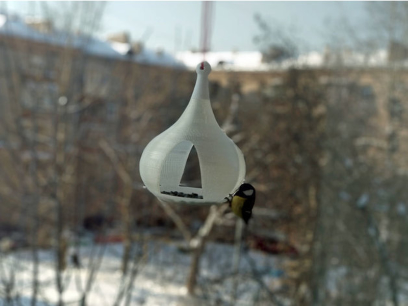 Birdfeeder church orthodox dome feeder