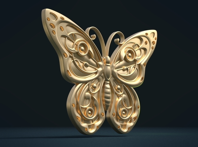 Butterfly Relief 3D Print 216002