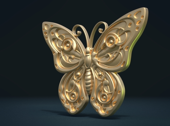 Butterfly Relief 3D Print 216003