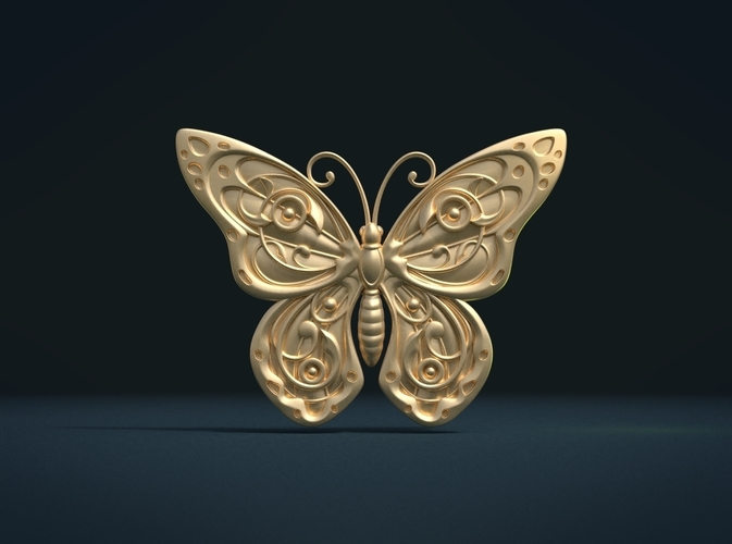 Butterfly Relief 3D Print 216004