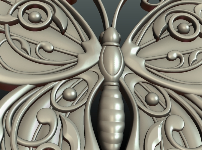Butterfly Relief 3D Print 216008