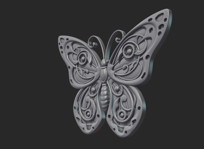 Butterfly Relief 3D Print 216016