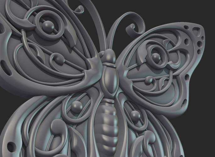 Butterfly Relief 3D Print 216017