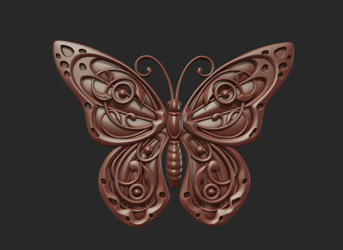 Butterfly Relief 3D Print 216018