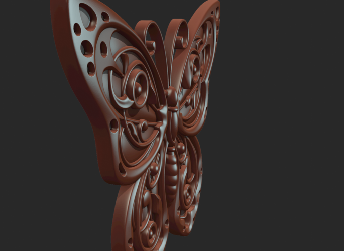 Butterfly Relief 3D Print 216020