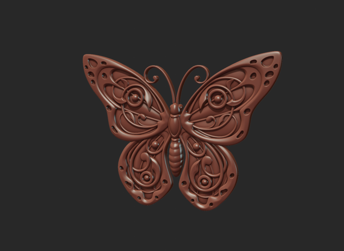 Butterfly Relief 3D Print 216021