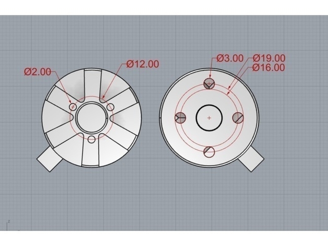 Gimbal  2 axis RunCam2 3D Print 216026