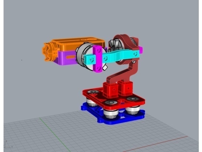 Gimbal  2 axis RunCam2 3D Print 216027