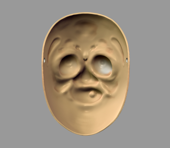 Death Note Mask Hyottoko L Cosplay Halloween STL File 3D Print 216034