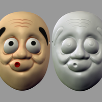 Death Note Mask Hyottoko L Cosplay Halloween STL File - Thumbnail 10