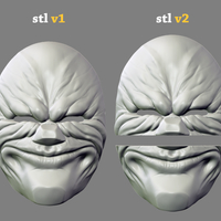 Payday the Heist Dallas Game Mask Cosplay Halloween STL File - Thumbnail 12