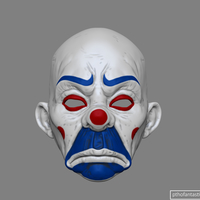 Clown Mask Dark Knight Cosplay Halloween STL File - Thumbnail 1