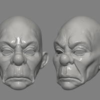 Clown Mask Dark Knight Cosplay Halloween STL File - Thumbnail 7