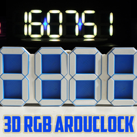 Small 3D RGB ARDUCLOCK 3D Printing 216089