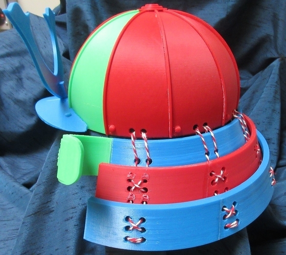 Samurai Helmet wearable 3D Print 216241