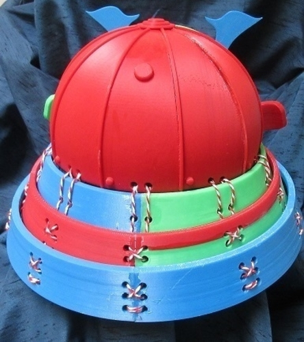 Samurai Helmet wearable 3D Print 216242