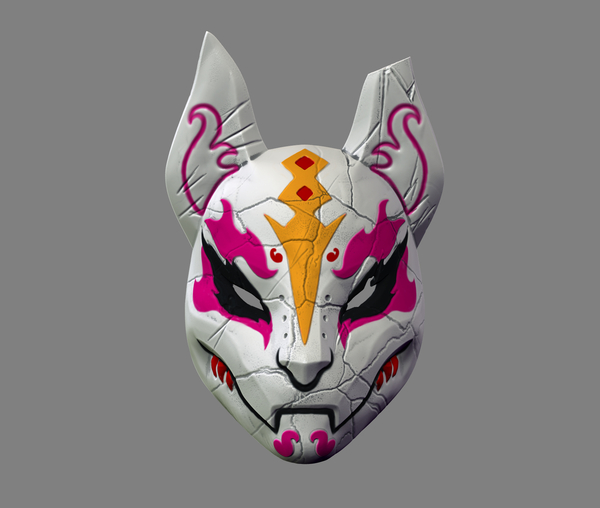 Medium Fortnite Drift Mask Special Kitsune Cosplay STL File  3D Printing 216259