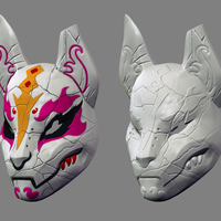 Fortnite Drift Mask Special Kitsune Cosplay STL File  - Thumbnail 7
