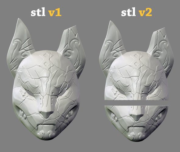 Fortnite Drift Mask Special Kitsune Cosplay STL File  3D Print 216267