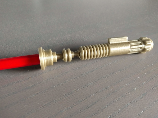 StarWars Lightsaber "Pencil Top" v2.0 3D Print 216269