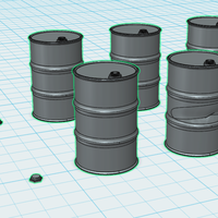 Oil Barrels 1/35th scale - Thumbnail 1