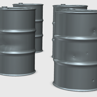 Oil Barrels 1/35th scale - Thumbnail 3