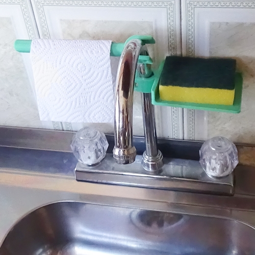 Sponge and towel holder 3D Print 216539