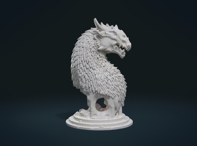 Dragon Bust 3D Print 216587