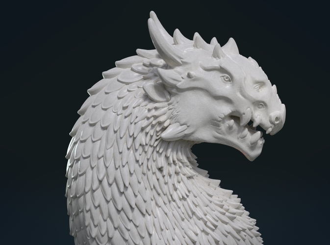 Dragon Bust 3D Print 216591