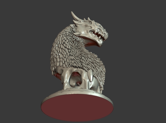 Dragon Bust 3D Print 216592