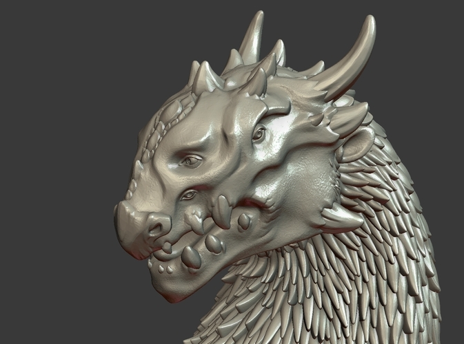 Dragon Bust 3D Print 216593