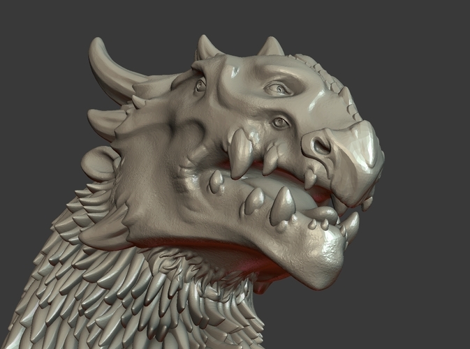 Dragon Bust 3D Print 216596