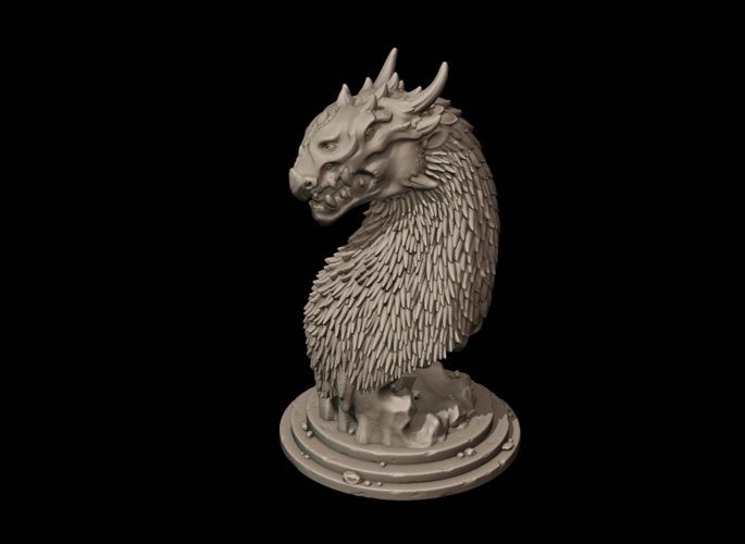 Dragon Bust 3D Print 216597