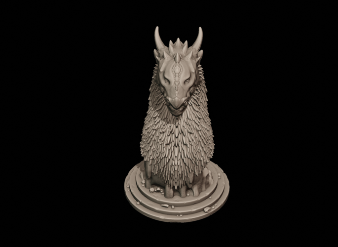 Dragon Bust 3D Print 216598