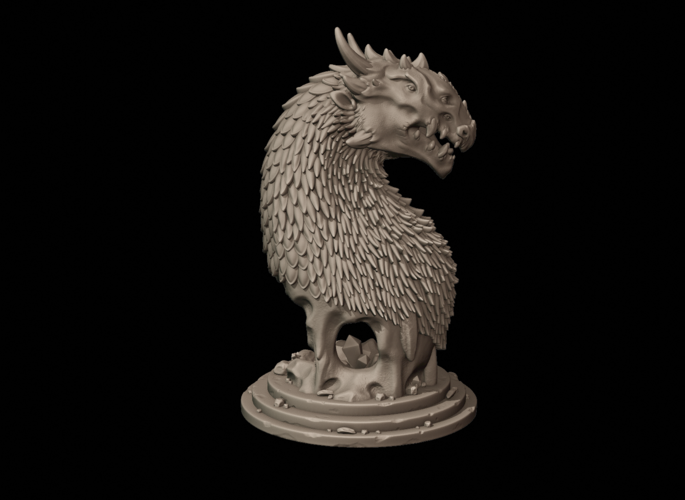 Dragon Bust 3D Print 216599