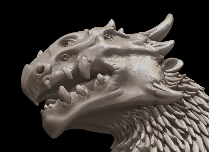 Dragon Bust 3D Print 216606