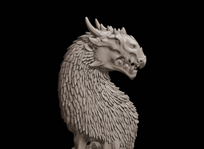 Dragon Bust 3D Print 216609