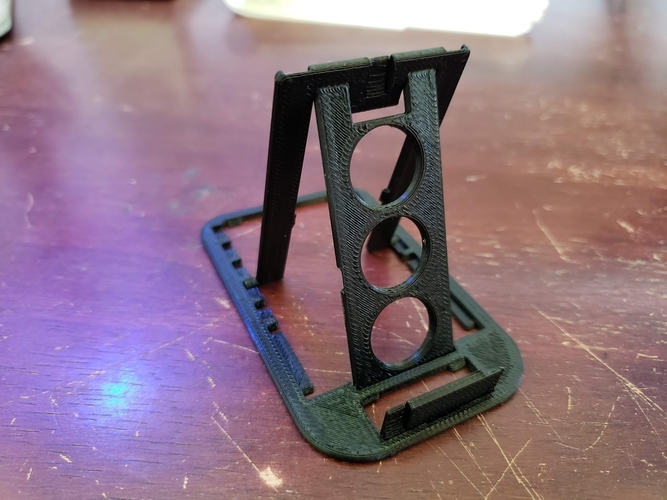 Credit card sized foldable cellphone stand (print in place) 3D Print 216660