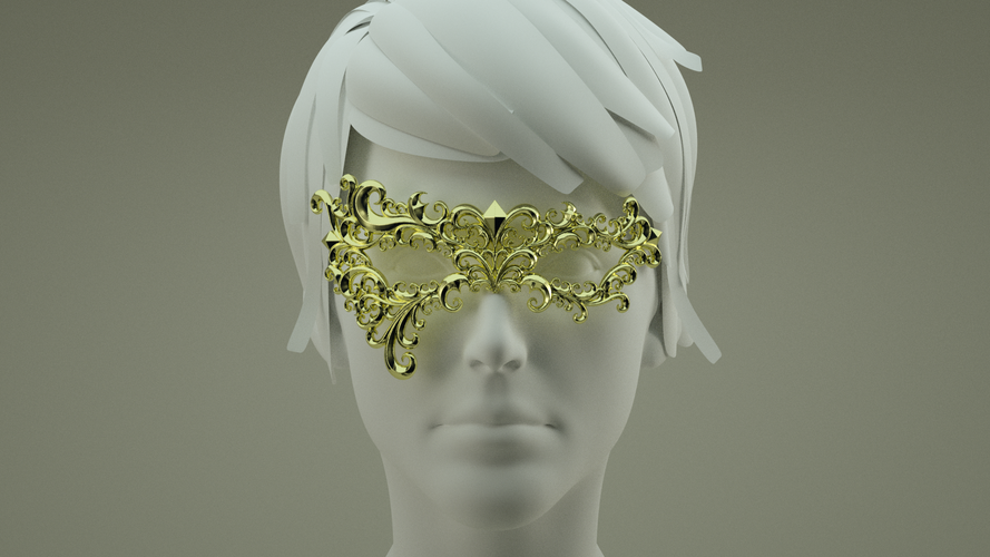 Carnival Mask 3D Print 216800