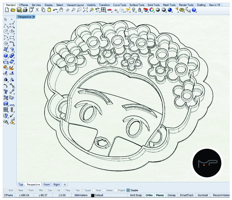 Frida Kahlo cookie cutter