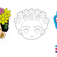 Frida Kahlo cookie cutter - Thumbnail 2