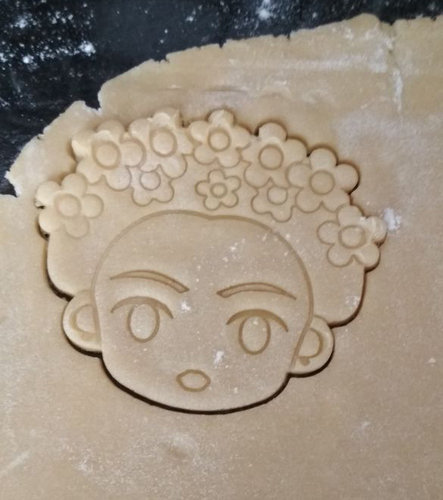 Frida Kahlo cookie cutter 3D Print 216867