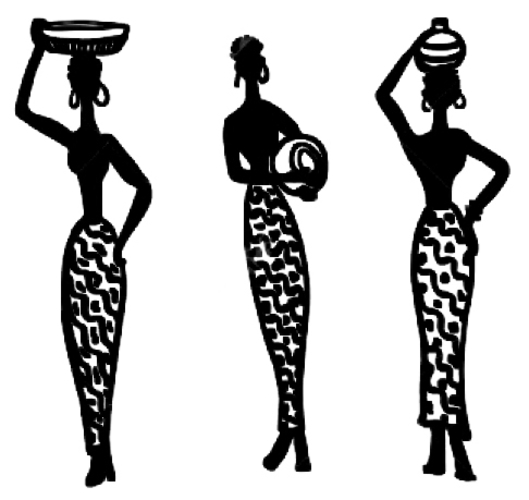 African Women wall art_2 3D Print 216929