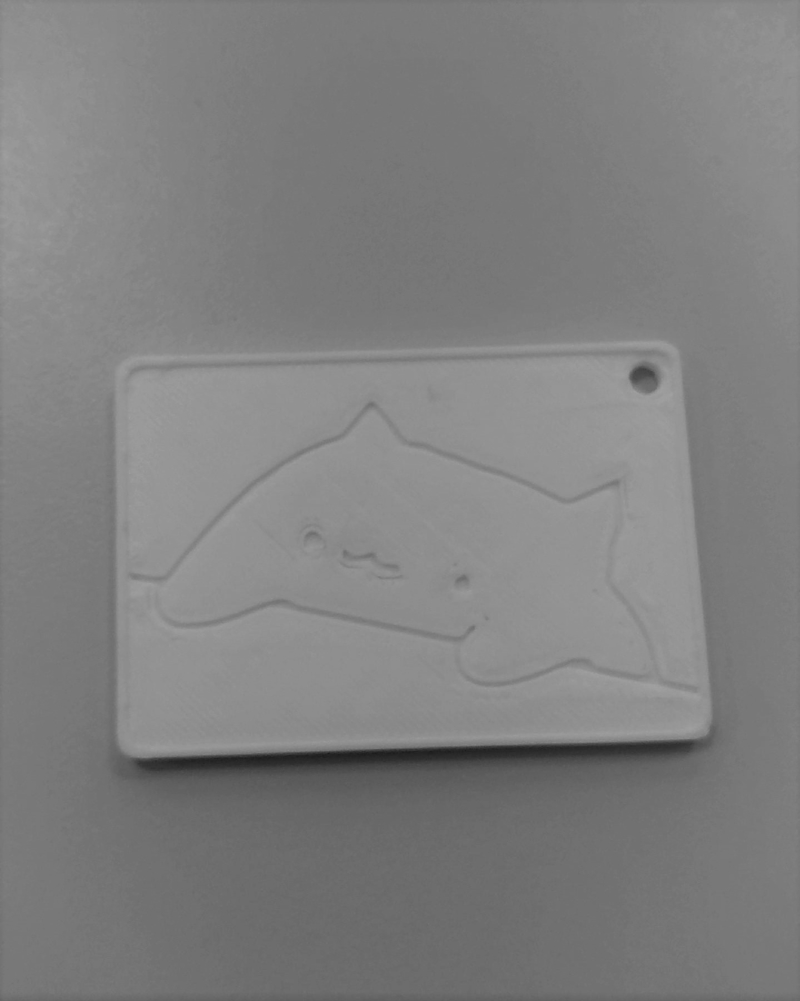 Bongo cat keychain