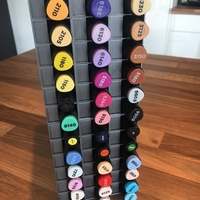 Art Pens Horizontal Stand Organizer for Graph'it and Promarker - Thumbnail 13