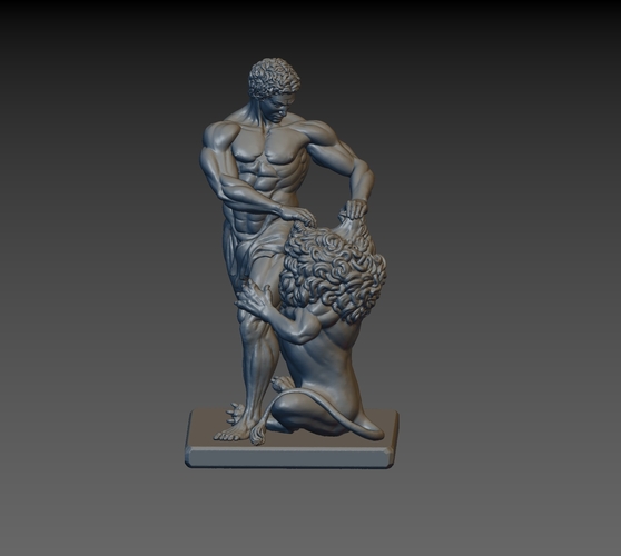 Samson and Lion 3D Print 217185