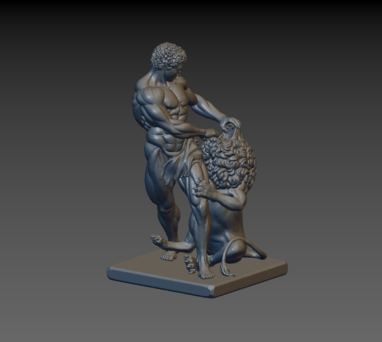 Samson and Lion 3D Print 217186