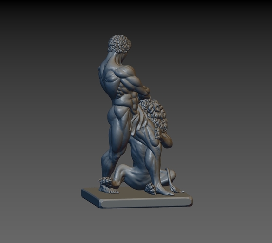 Samson and Lion 3D Print 217187