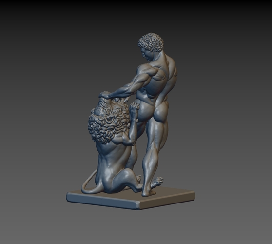 Samson and Lion 3D Print 217189