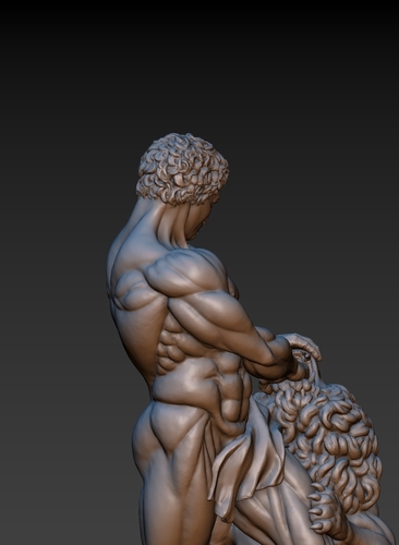 Samson and Lion 3D Print 217198